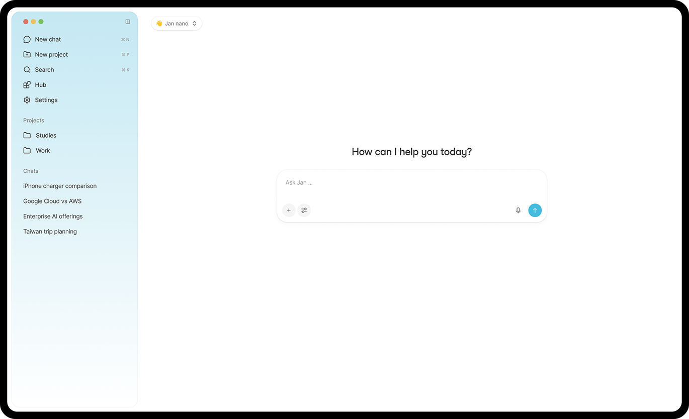Jan App Interface